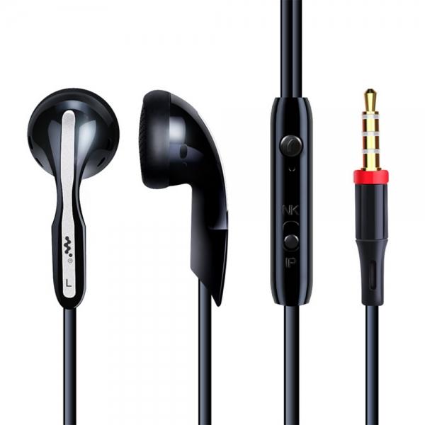 M9 Universal In-Ear Headset Drive-by-Wire Sport Headphone w/ Mic Black