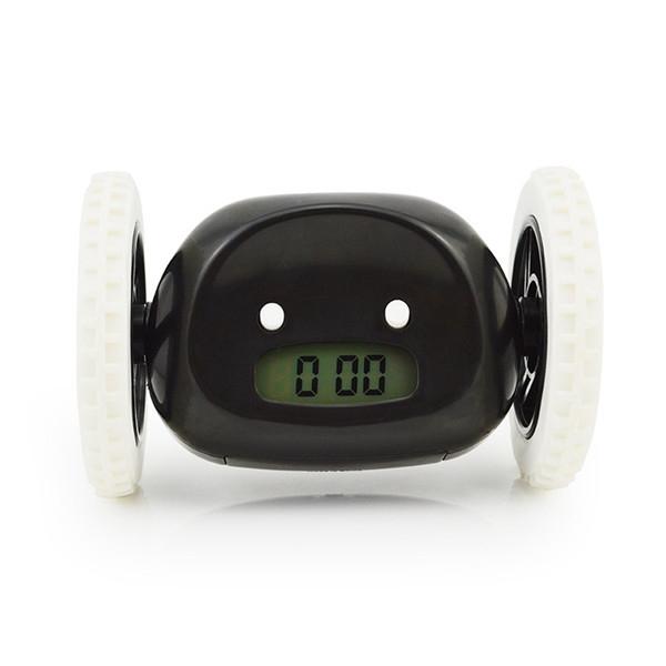 Magical Running Alarm Clock Hide and Seek Creative Alarm Clocks Lazy Bane Home Decor Gift Black