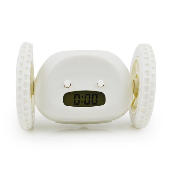 Magical Running Alarm Clock Hide and Seek Creative Alarm Clocks Lazy Bane Home Decor Gift White