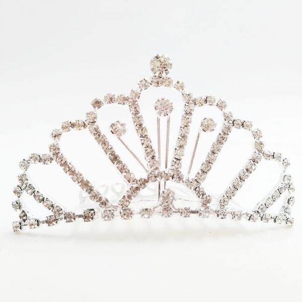 Medium Rhinestone Bridal Wedding Princess Crown Tiara Hair Comb - M13
