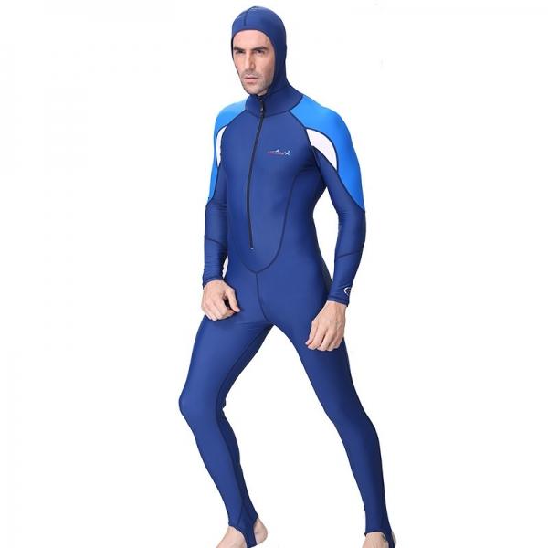 Men Full Body Cover Wetsuit Rash Gurad Swimming Diving Suit - Size XL