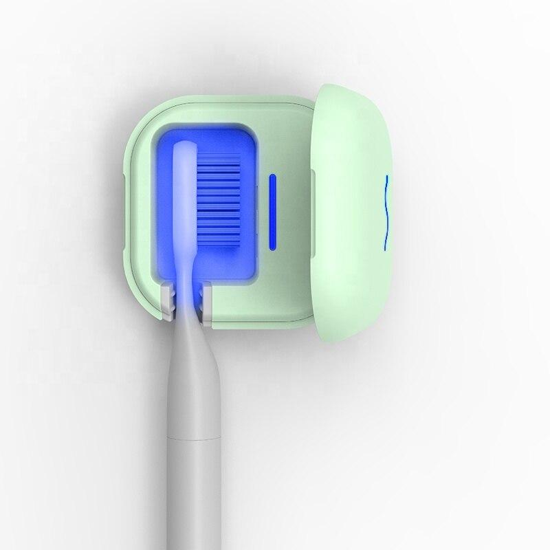 Mini Toothbrush Sterilizer Portable Case 99.99% Antibacterial Disinfection Sanitizer UV Lamp Ultraviolet Toothbrush Cleaner