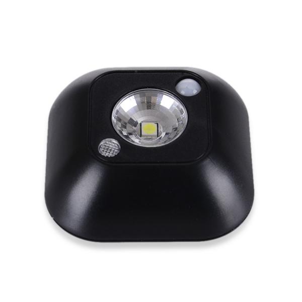 Mini Wireless PIR Motion Sensor Night Light Porch Cabinet Lamp - Black