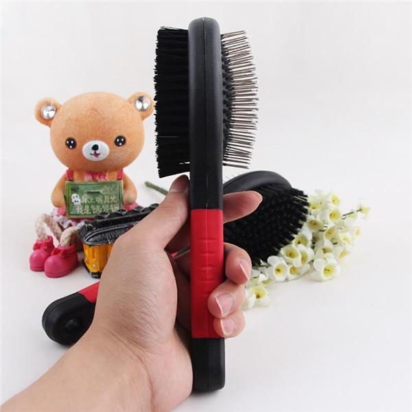 Portable Double Sides Pet Massage Brush & Comb Pet Grooming Tool S