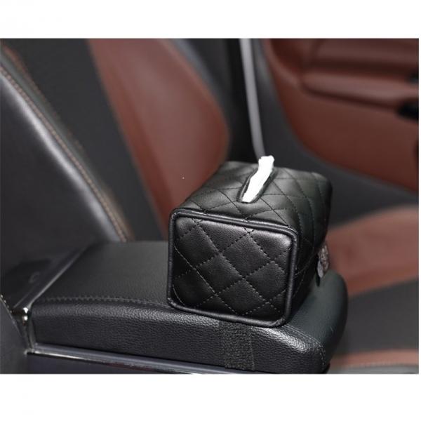 Car Hanging Style Tissue Box Automotive Supplies - Black