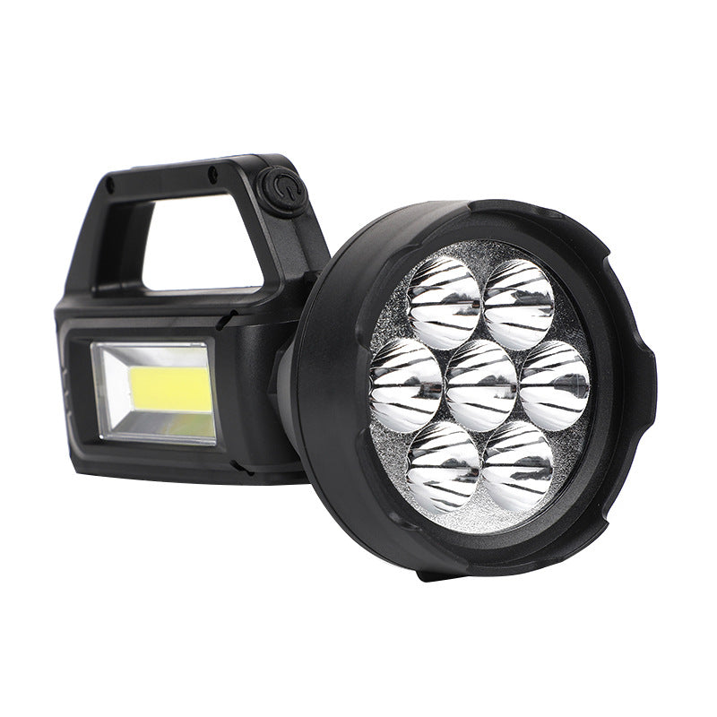 20000LM 7LED Solar Portable Flashlight Super Bright Usb Rechargeable Cob Side Light Led Torch For Outdoor Camping Working Emergency Light