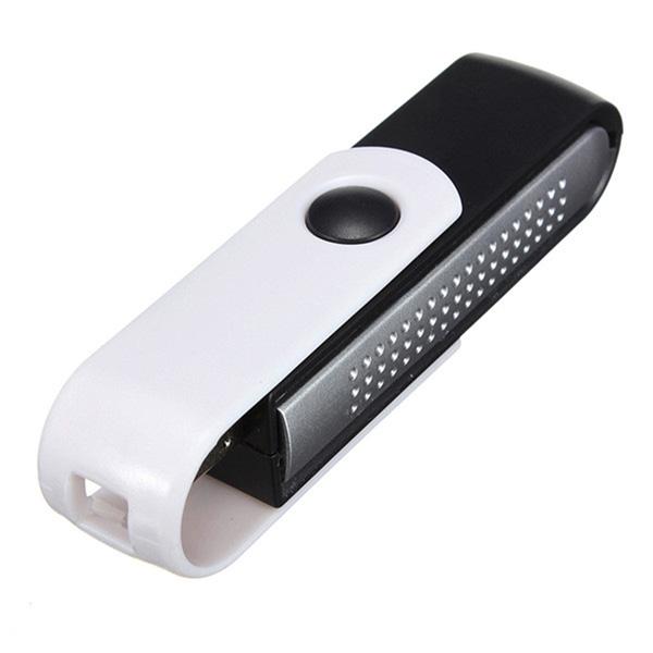Office Home Car Mini Rotatable USB Auto Fresh Ionic Air Purifier Black & White