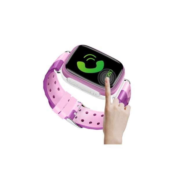 Q18 MTK2503 processor smart support Apple and Android system card Bluetooth watch (pink)