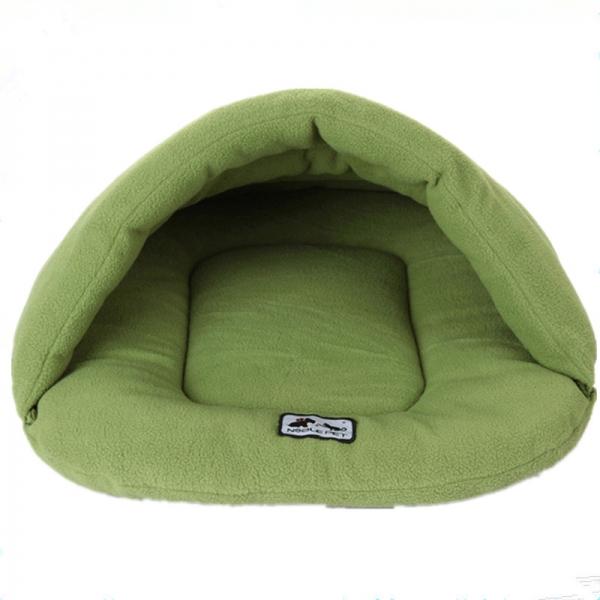 Pet Cat Dog Sleeping Bag Cushion Warm Comfortable Size L Green