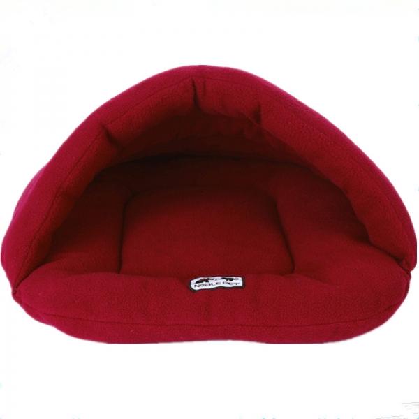 Pet Cat Dog Sleeping Bag Cushion Warm Comfortable Size M Wine Red