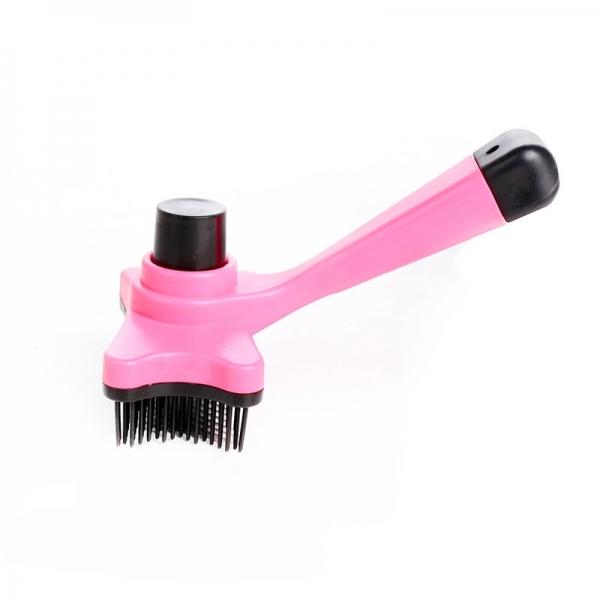 Pet Dog Hair Removal Comb Cat Fur Brush Grooming Tools for Dog/Cat - Pink
