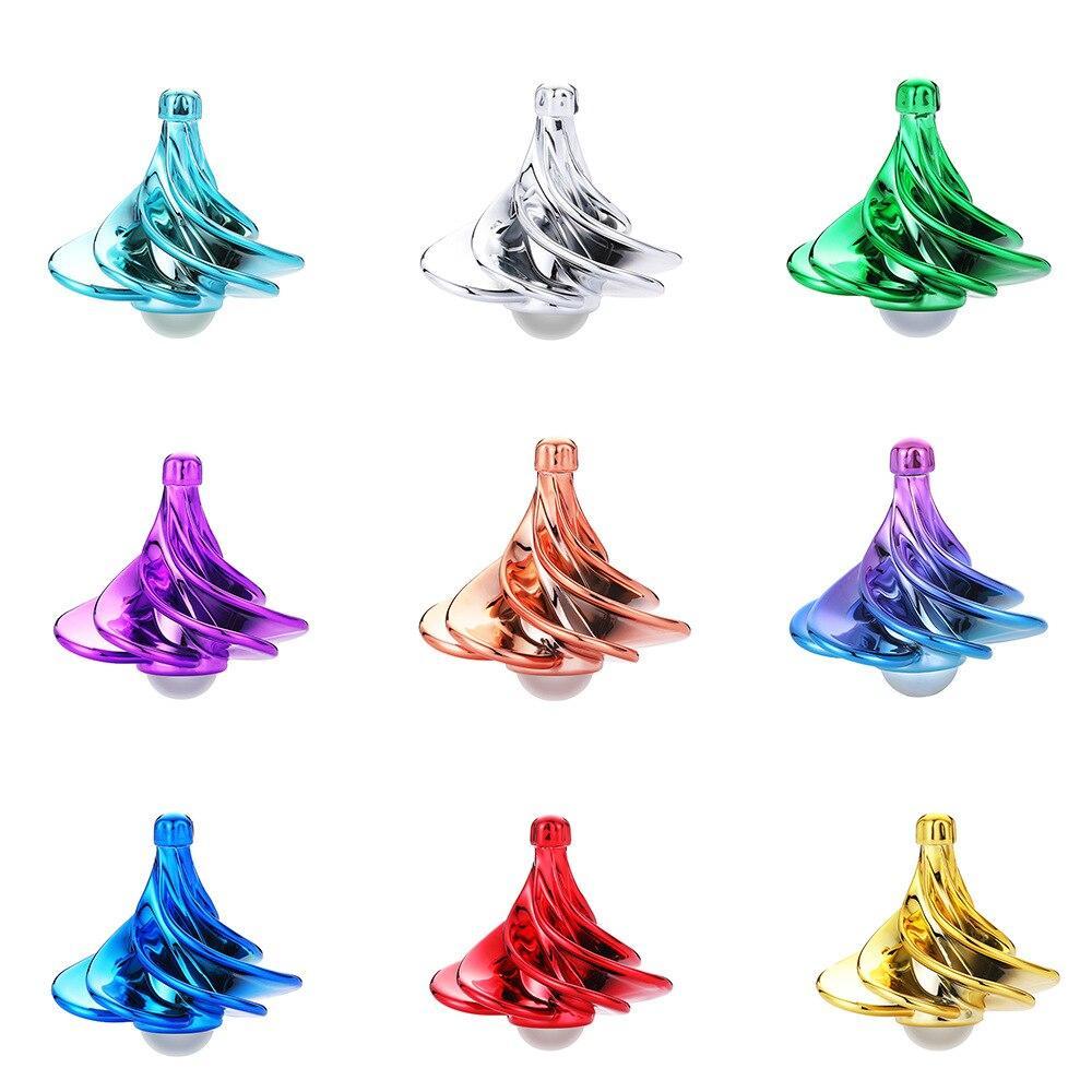 Pneumatic Gyro Decompression Toy Gyro Colorful Wind Blowing Gyro Pneumatic Spinning Top