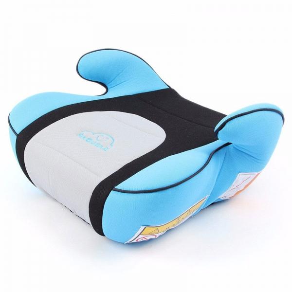Portable Car Seat Safety Cushion Mat for 3-12 Years Old Baby Child Blue