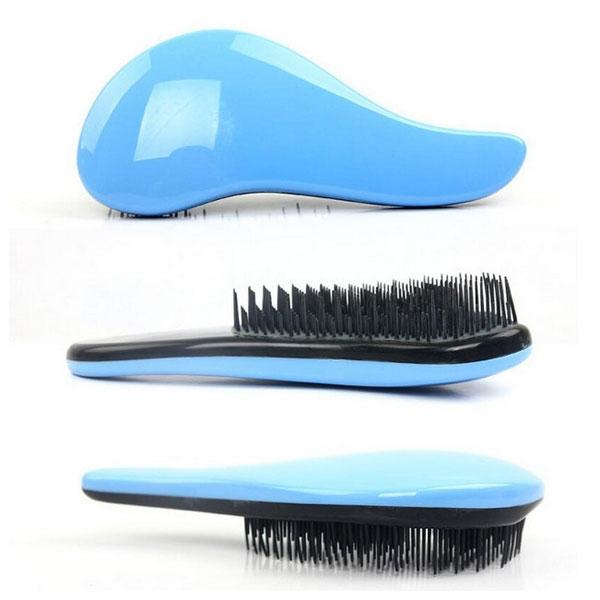Portable Hair Care Styling Massage Comb Light Blue