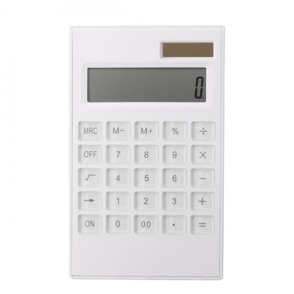 Solar Energy Slim 12 Digital Crystal Keyboard Dual Power Supply Calculator