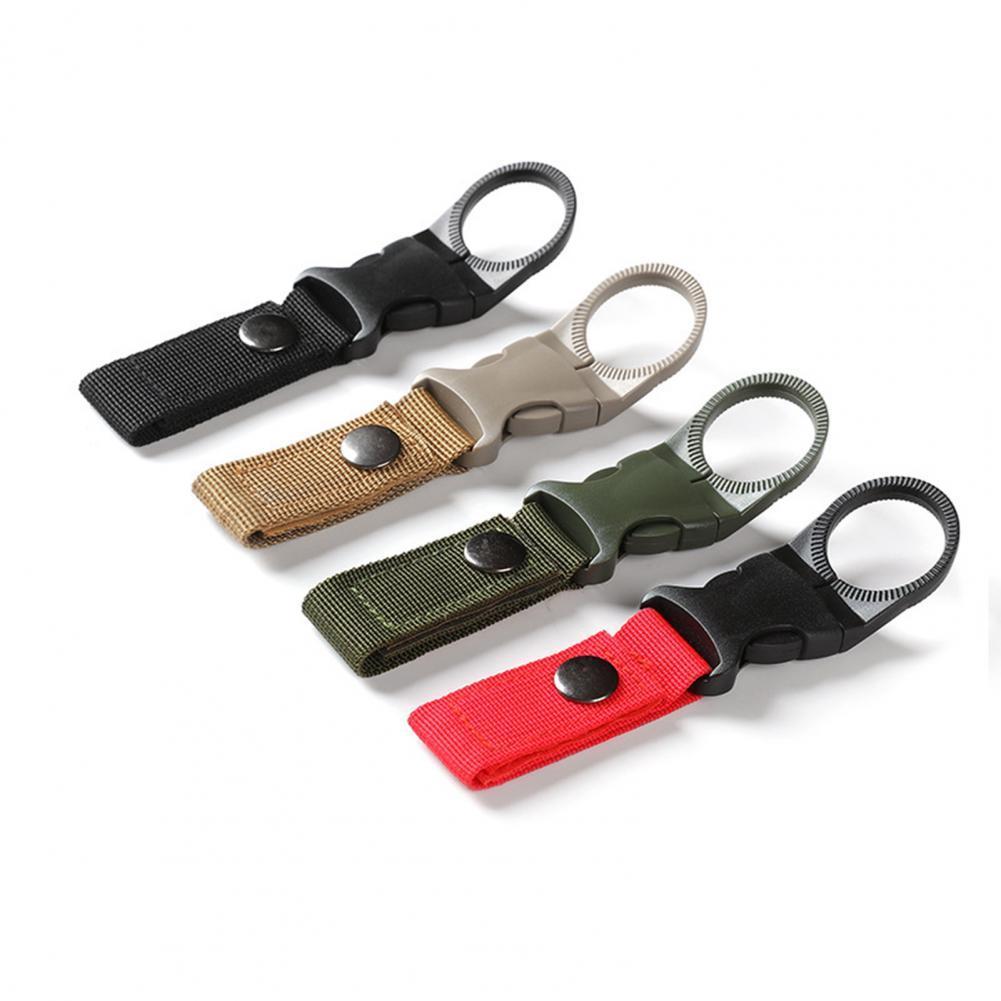Portable Water Bottle Hanging Buckle Multifunctional Webbing Carabiner Carrying Clip Outdoor Climbing Hiking Accessories