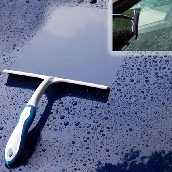 Practical T-shaped Glass Clean Wiper for Auto / Household Cleaning Blue
