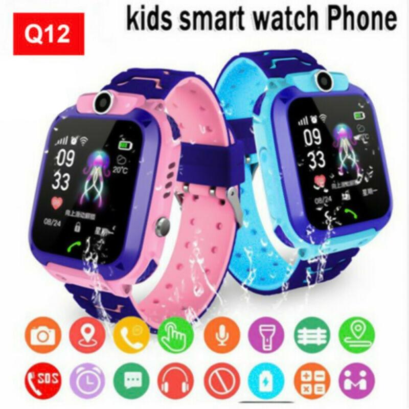 Q12 Children's Smart Watch kids SOS Phone Watch Smartwatch Baby Antil-lost 2G SIM Card Call Location IP67 Waterproof Wristwatch