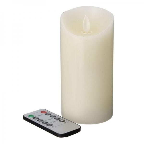 Remote Control LED Electronic Flameless Candle Light Flashing Lamp Party Decoration (7.5*15cm)