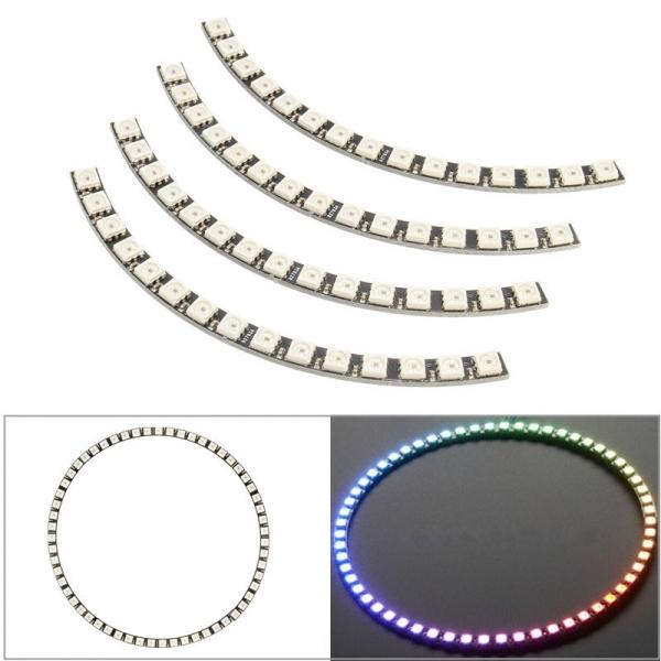 Ring Wall Clock 60LED WS2812 5050 RGB LED Lamp Panel for Arduino