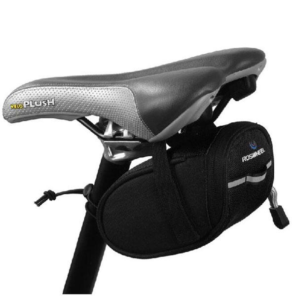 Roswheel 13567 1L Cycling Bike Bicycle Rear Seat Saddle Tail Bag Black