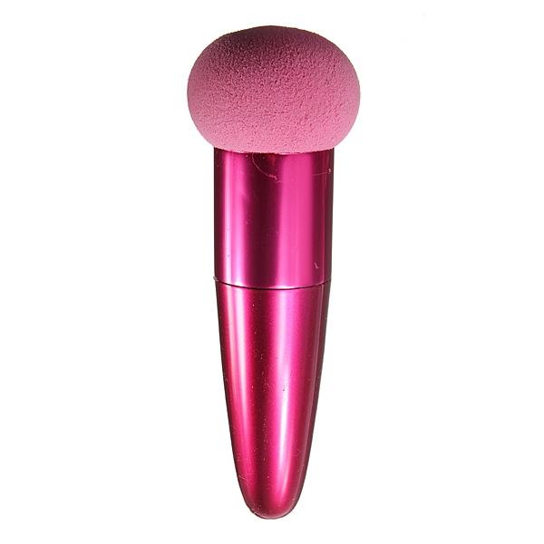 Round Head Mushroom Sponge Brush Cream Foundation Makeup Cosmetic Tool Rose Red