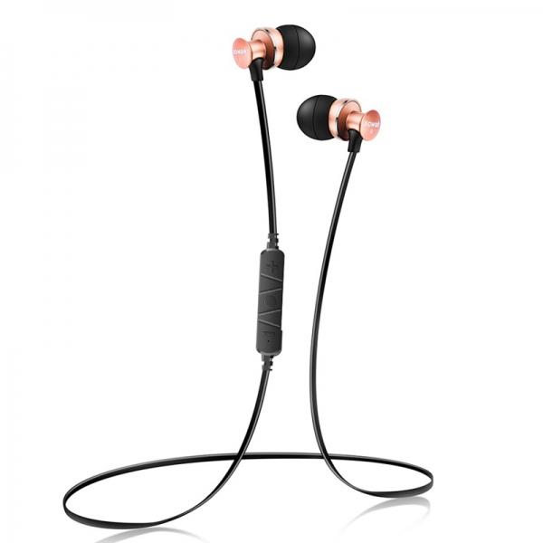 SOWAK S4 Sport Sweatproof Headset Stereo Bluetooth In-ear Headphone Golden