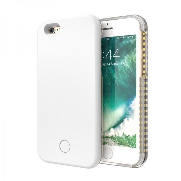 Self-timer LED Luminous Selfie Phone Case for iPhone 7 White
