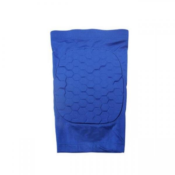 Short Honeycomb Style Sport Safety Crash Protective Knee Pad - Blue L - stringsmall
