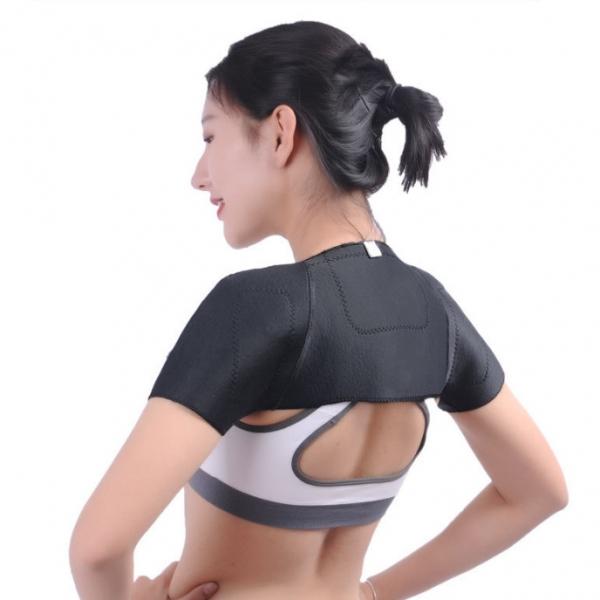 Shoulder Support Heat Wrap Pain Relief Tourmaline Self Heating Magnetic L - stringsmall