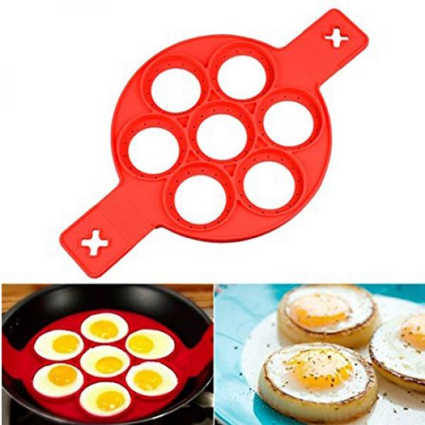 Non-stick Silicone Pancake Mold Egg Ring Maker