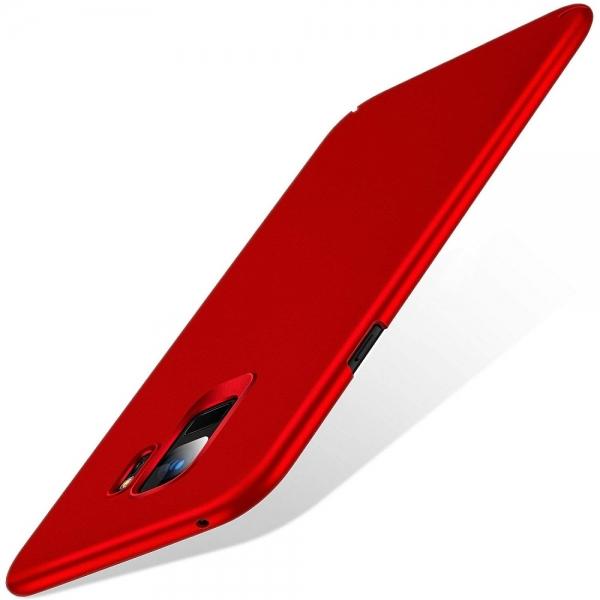 Slim Anti Fingerprint Hard PC Case For Samsung Galaxy S9 - Red