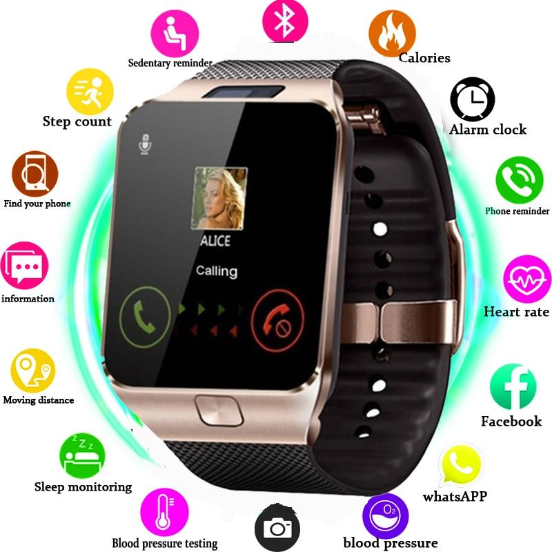 Smartwatch DZ09 Smart Watch Support TF SIM Camera Men Women Sport Bluetooth Wristwatch for Samsung Huawei Xiaomi Android Phone
