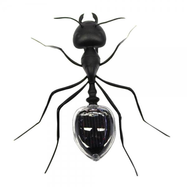 2Pcs Solar Powered Ant Toy Black