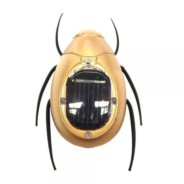Solar Powered Scarab Toy Black & Golden