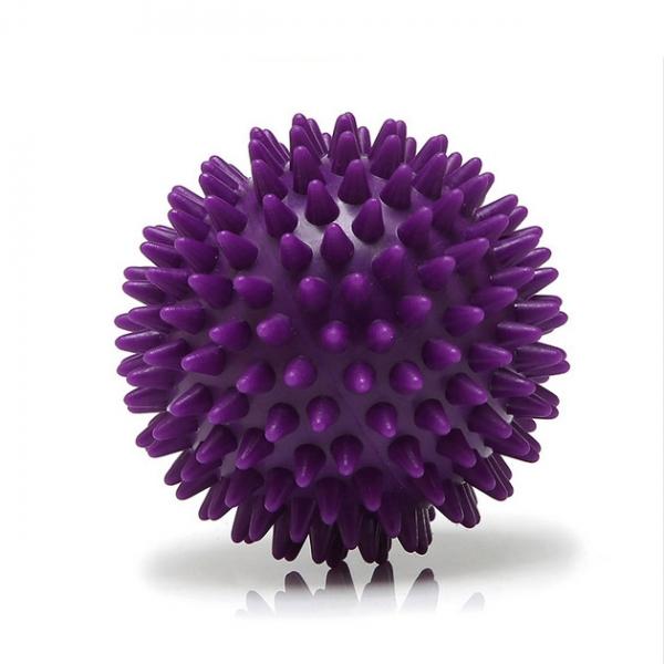 Spiky Acupoint Trigger Point Stimulation Stress Relief Yoga Massage Ball 7cm Purple