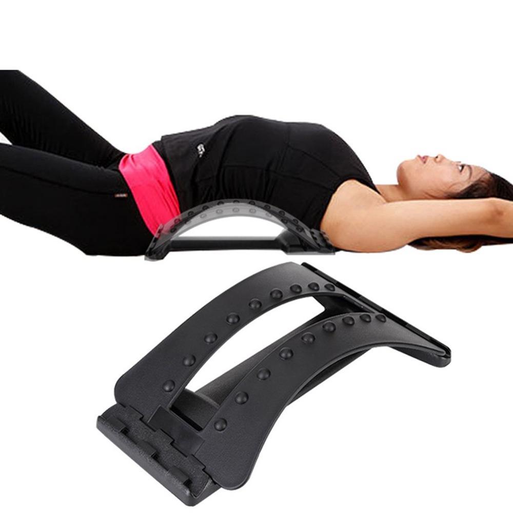 Spine Pain Relief Lumbar Traction Stretching Device Waist Spine Relax Back Massage Board Prevention Lumbar Disc
