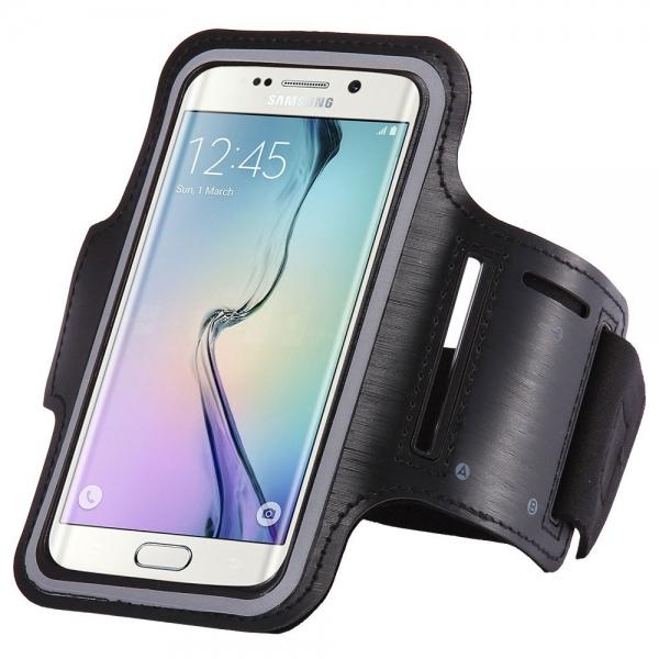 Sports Running Yoga Arm Band Pouch Case for Samsung Galaxy S3/4/5/6/Edge Black - stringsmall