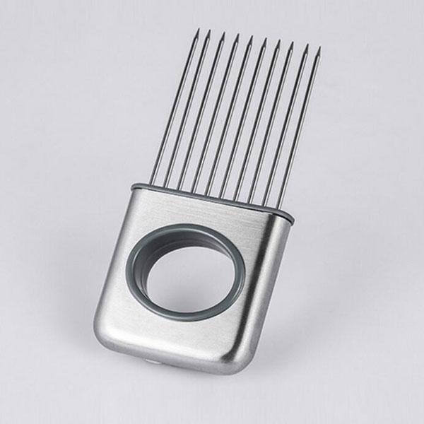 Stainless Steel Tenderizer Loose Meat Needle Fruit Vegetable Slicer Auxiliary Tool Kitchen Supply Silver