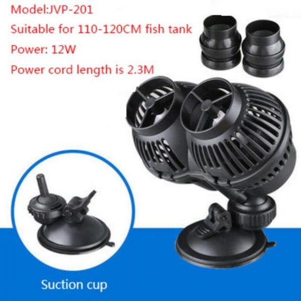 SunSun JVP-201 12W Dual Powerhead Aquarium Wave Maker Wavemaker Pump with Suction Cup