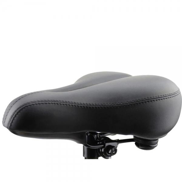 Super Soft Ultra Big Leather Cushion Bicycle Seat Saddle Cover Black