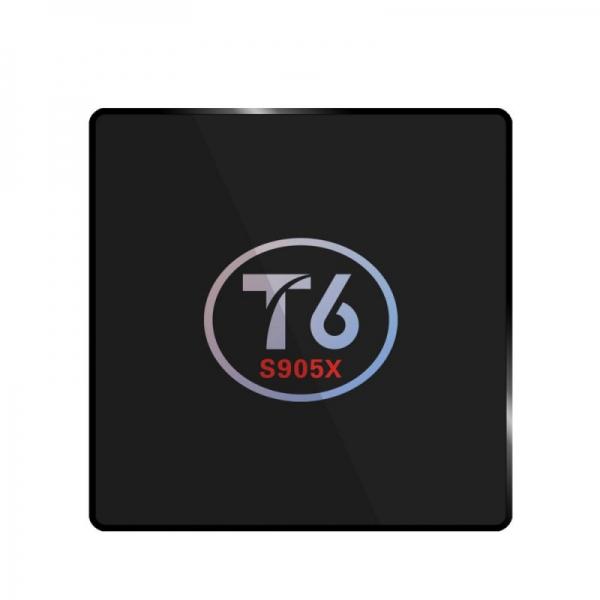 T6 Amlogic S905X Quad Core 2GB RAM 16GB ROM TV Box UK Plug Black