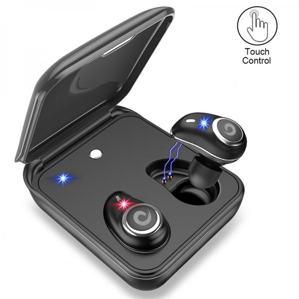 2000mAh Touch Earbuds TWS Bluetooth Earphone V5.0 Wireless Waterproof Sport Headset With Charging Box