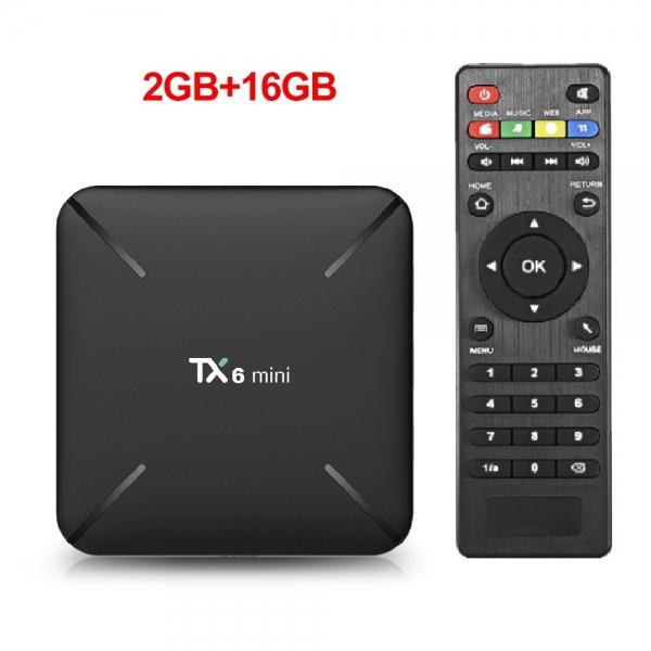TX6 Mini Android 9.0 2GB + 16GB Wifi 4K Smart TV Box - EU Plug