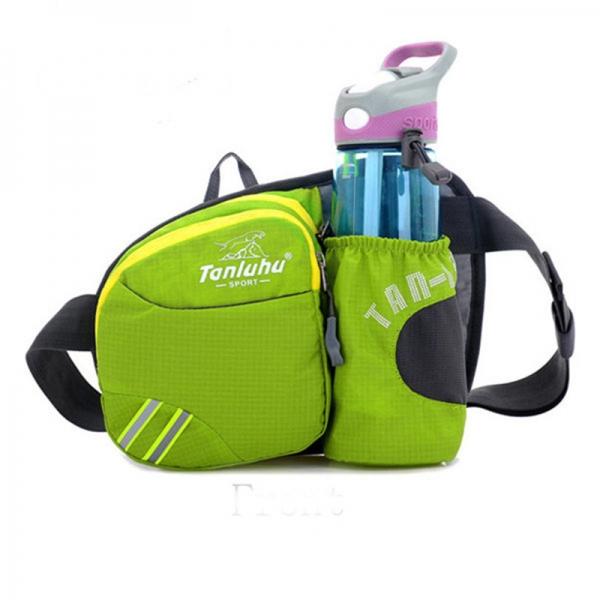 Tanluhu Outdoor Hiking Water Kettle Bag Running Water Pocket Cycle Tourism Portable Water Waist Purse Green