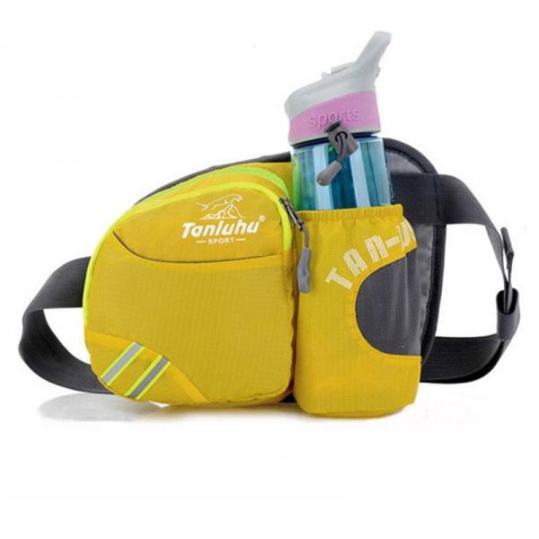 Tanluhu Outdoor Hiking Water Kettle Bag Running Water Pocket Cycle Tourism Portable Water Waist Purse Yellow