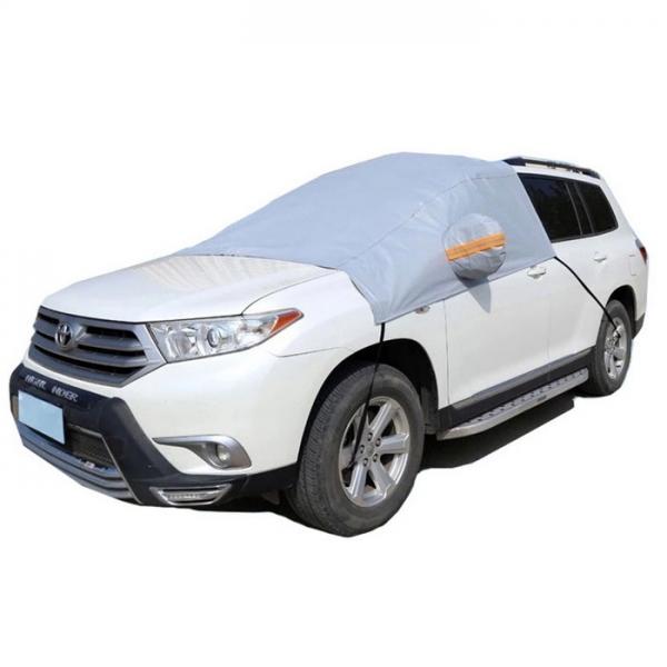 Thicken Sunshade Waterproof Anti-UV Snow Protection Cover Car Windscreen Cover for SUV Gray