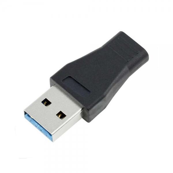 USB 3.1 Type C Female to USB 3.0 A Male Data Charging Adapter for Phone/MacBook Black
