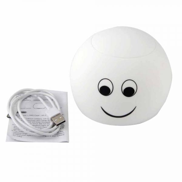 USB Charging LED Smiley 3 Modos 565nm Mosquito Repellent Soft Night Light