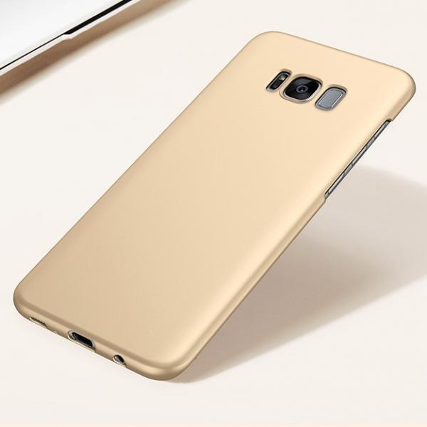 Anti Fingerprint Protective Back Case Thin Silky for Samsung Galaxy S8 Plus Golden